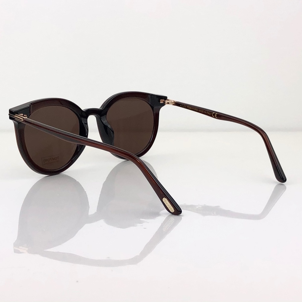 New TOM FORD Brown Rounded Sunglasses 807-K/S - Picture 7 of 16